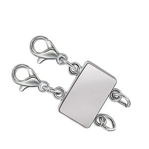 Silver Magnetic Clasp for Necklace Layering